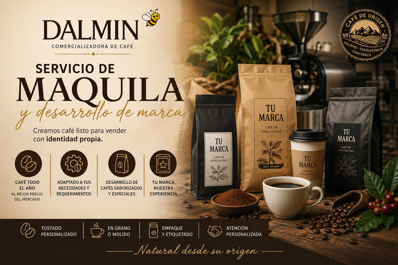 Servicio de Maquila y Desarrollo de Marca – DALMIN